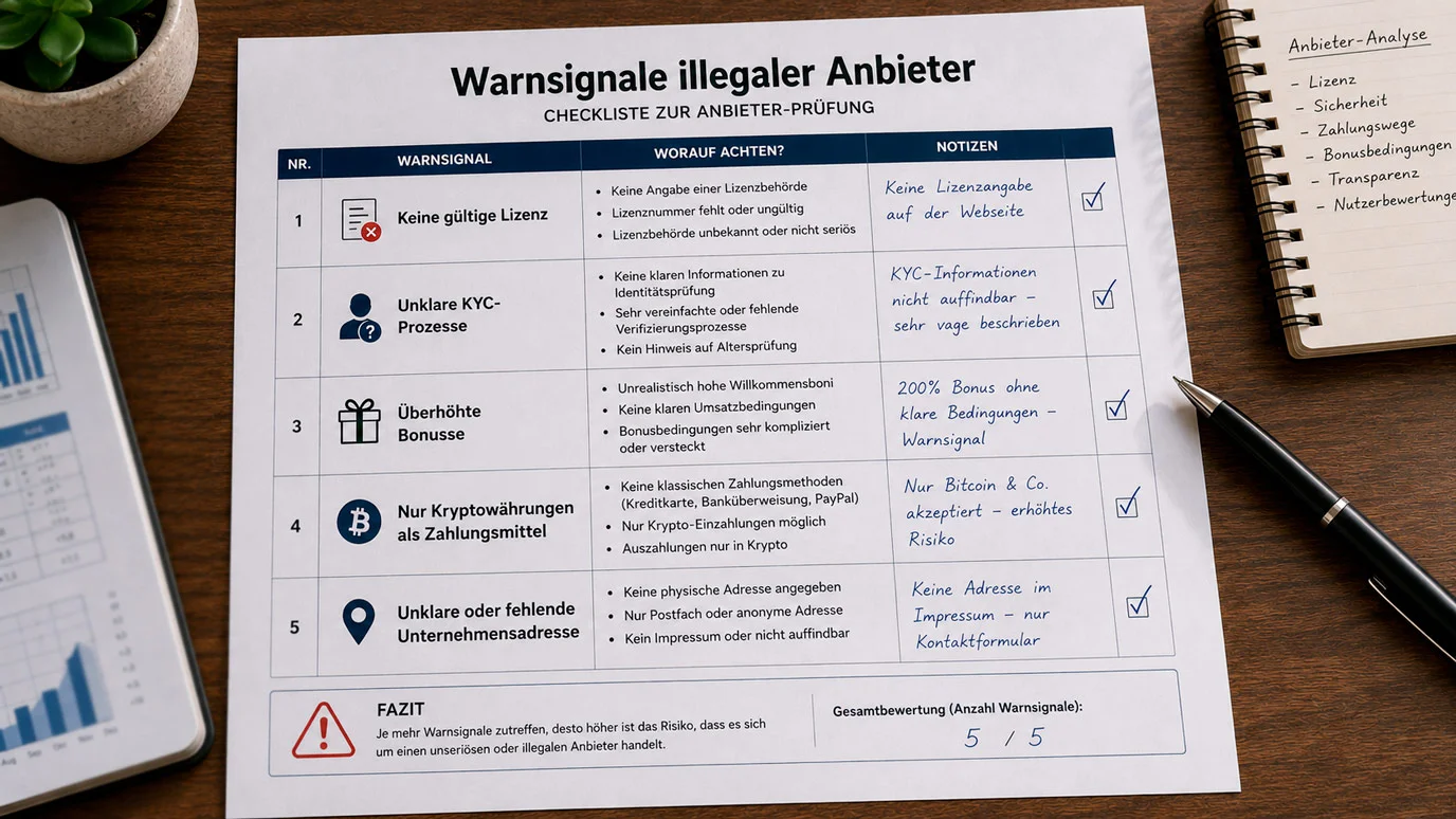 Warnsignale für illegale MMA-Wettanbieter und Schwarzmarkt-Buchmacher im deutschen Sportwettenmarkt