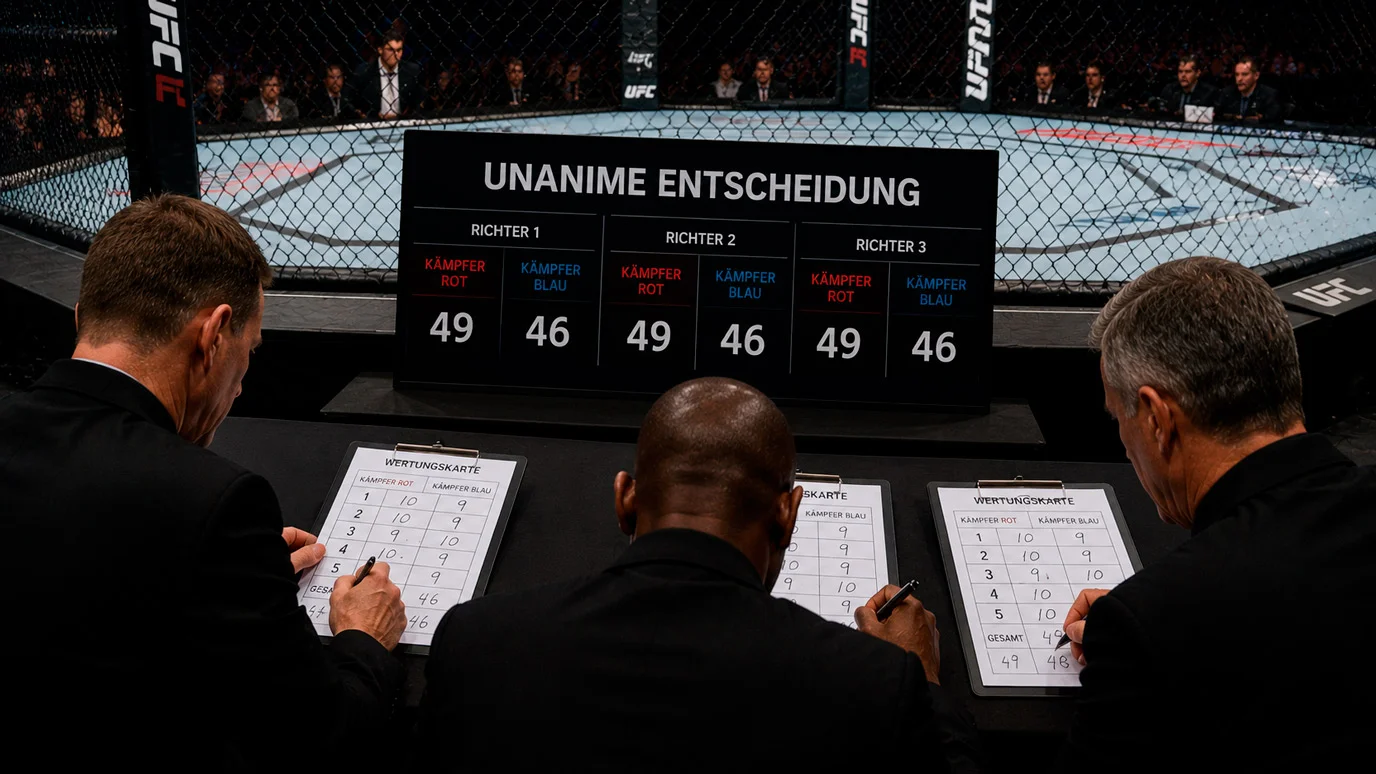 Entscheidungsmarkt bei UFC-Wetten – Unanimous, Split und Majority Decision erklärt