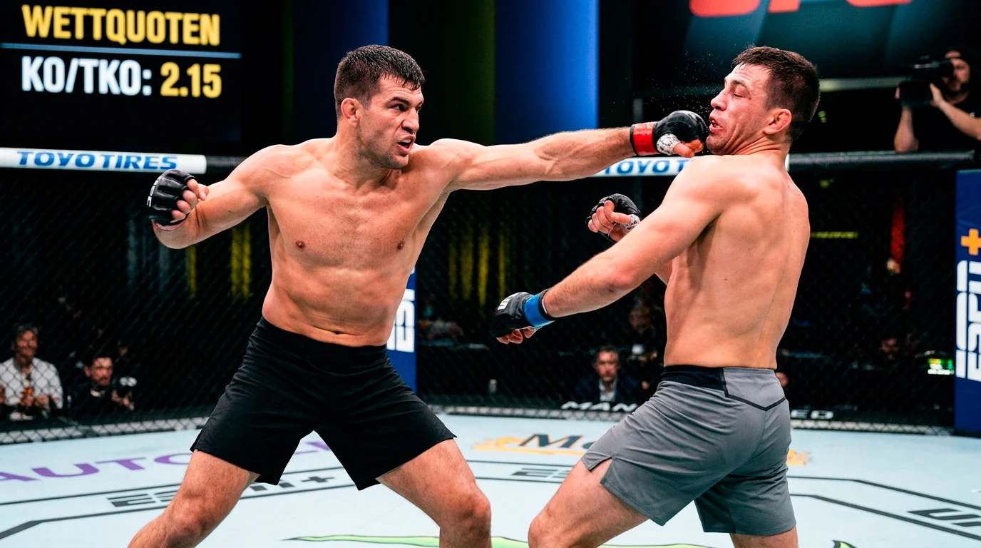 KO und TKO Wettmarkt im UFC – Analyse wann sich eine Stopp-Wette lohnt