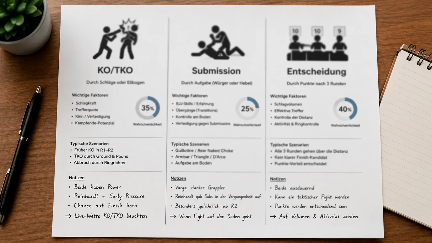 Überblick der MMA-Siegesmethoden – KO, TKO, Submission und Entscheidung erklärt