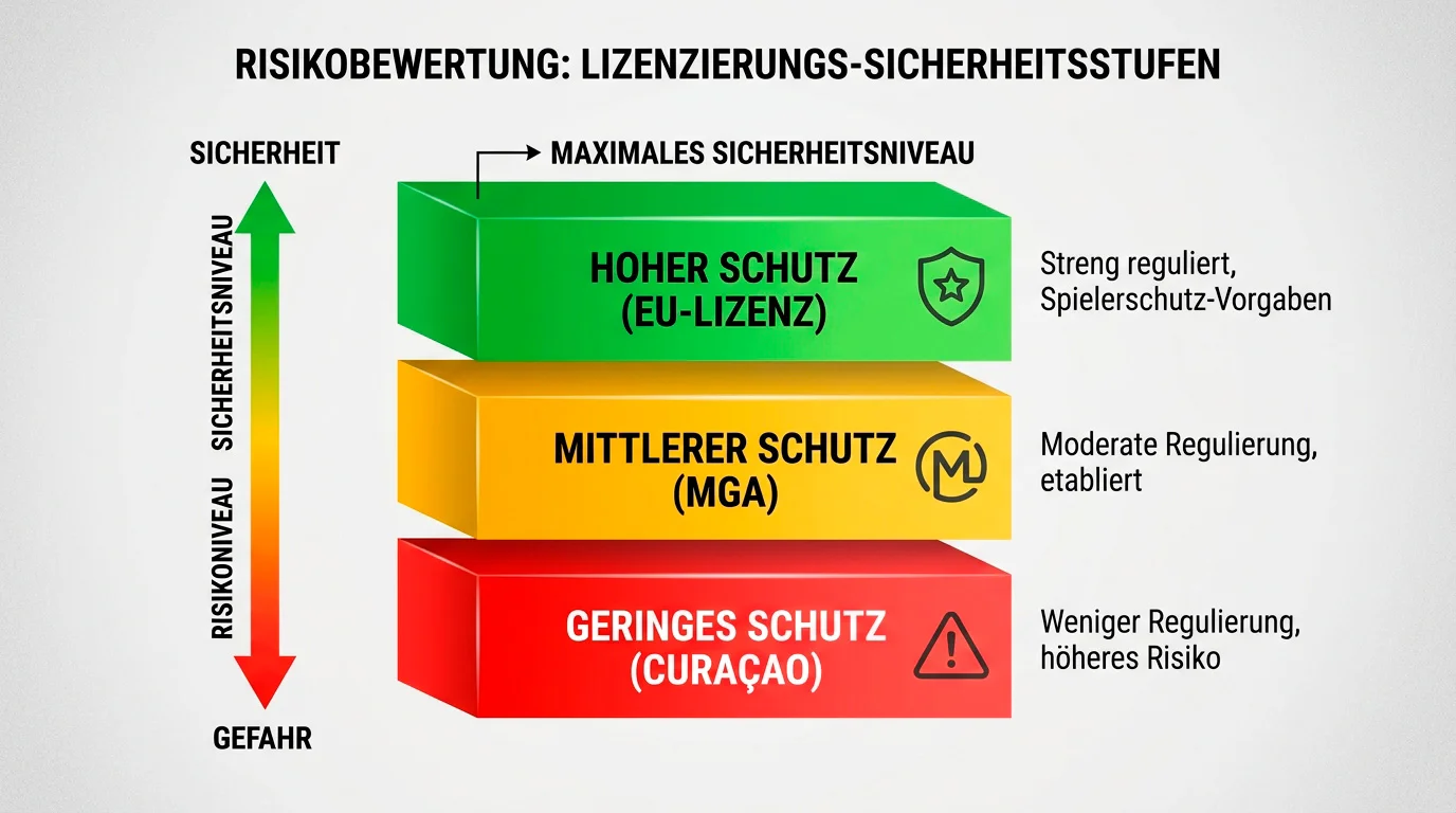 Curaçao Lizenz Risiko für MMA-Wetter im Vergleich zu MGA und GGL mit fehlenden EU-Rechtsmitteln erklärt