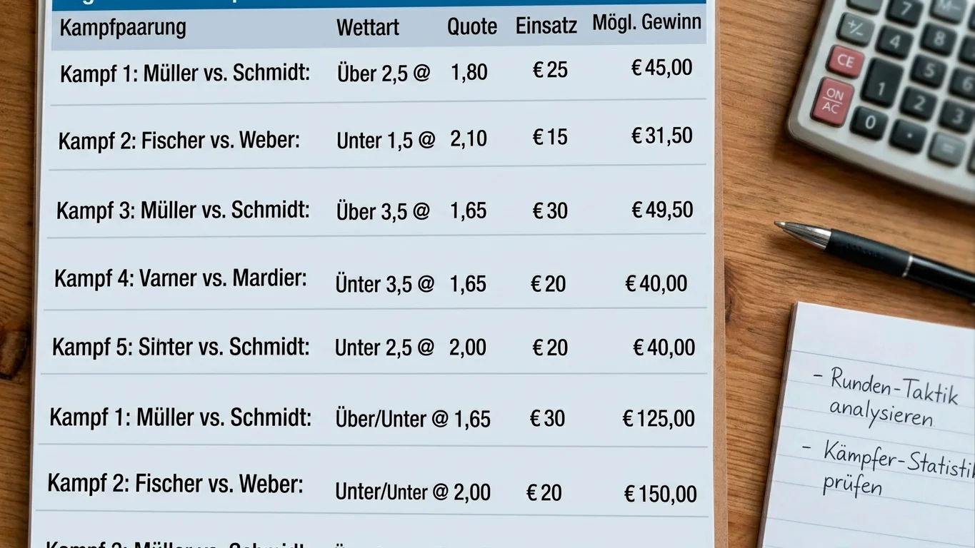 Strategische Umsetzung von Over/Under Wetten im MMA – Analyseschritte und Einsatzkalibrierung