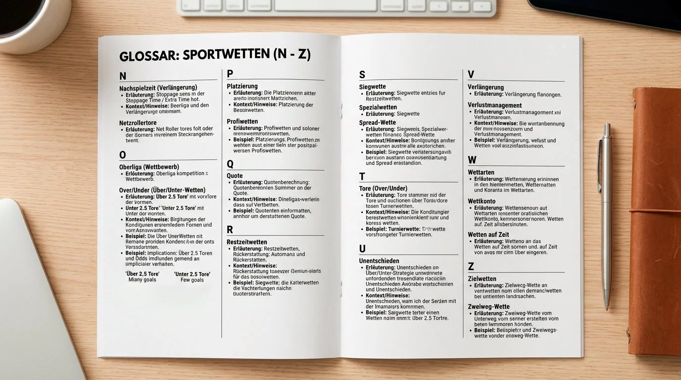 MMA Wetten Glossar N bis Z – Over Under, Quotenschlüssel, Spielerschutz und Value Bet erklärt