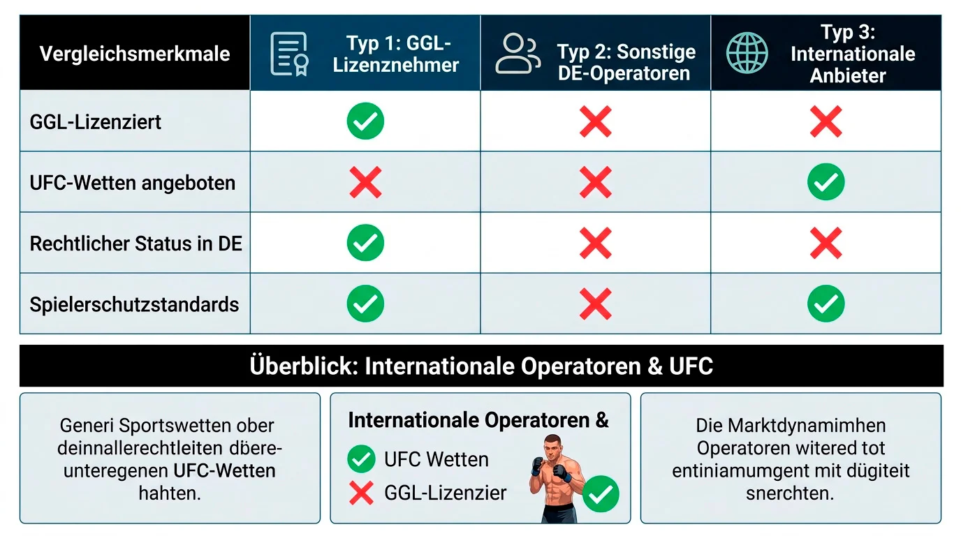 Warum GGL-lizenzierte deutsche Anbieter keine UFC-Wetten anbieten – GGL-Lizenz GlüStV 2021 und Whitelist-Beschränkung