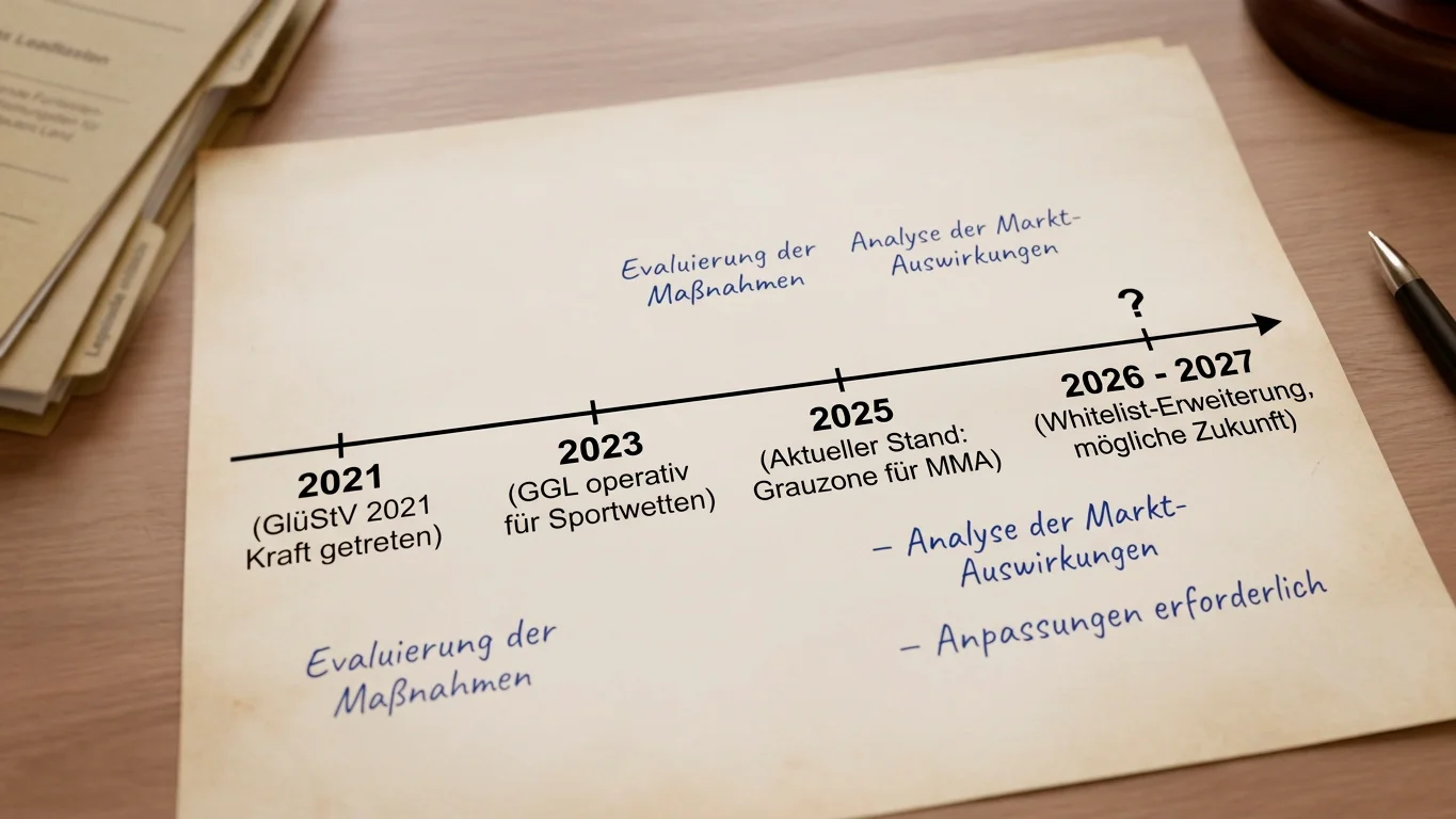 Ausblick MMA-Regulierung Deutschland 2026 – Whitelist-Erweiterung GlüStV Evaluierung und GGL-Perspektive