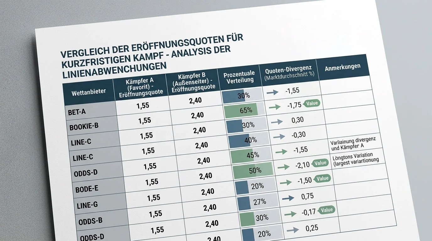 Quoten-Ineffizienz bei Short-Notice-UFC-Wetten – Chancenfenster für analytische MMA-Wetter erklärt