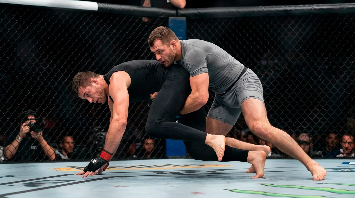 UFC-Halbschwergewichtskämpfer im Oktagon mit Blick auf Wettmarkttiefe und Finish-Profil