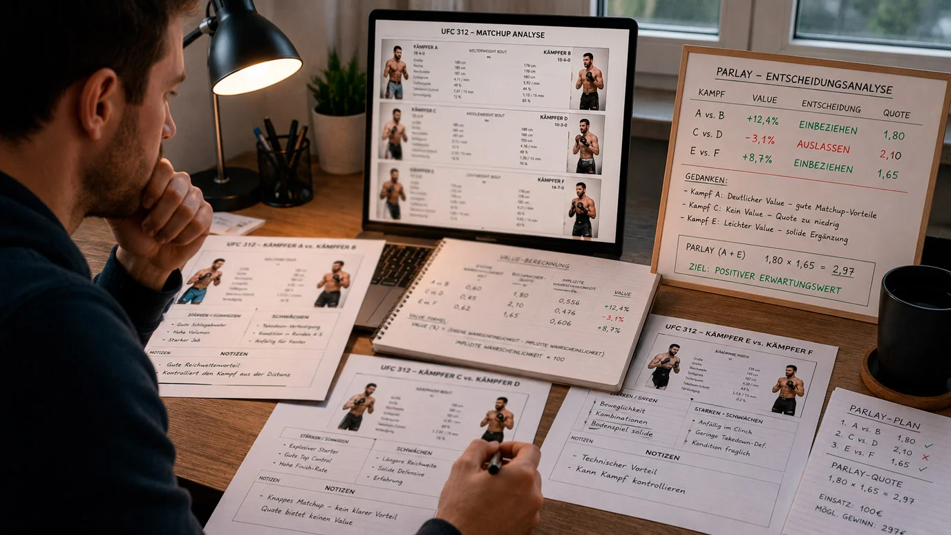 Strategischer Einsatz von UFC-Parlays – wann Kombiwetten bei MMA sinnvoll und wann sie zu meiden sind