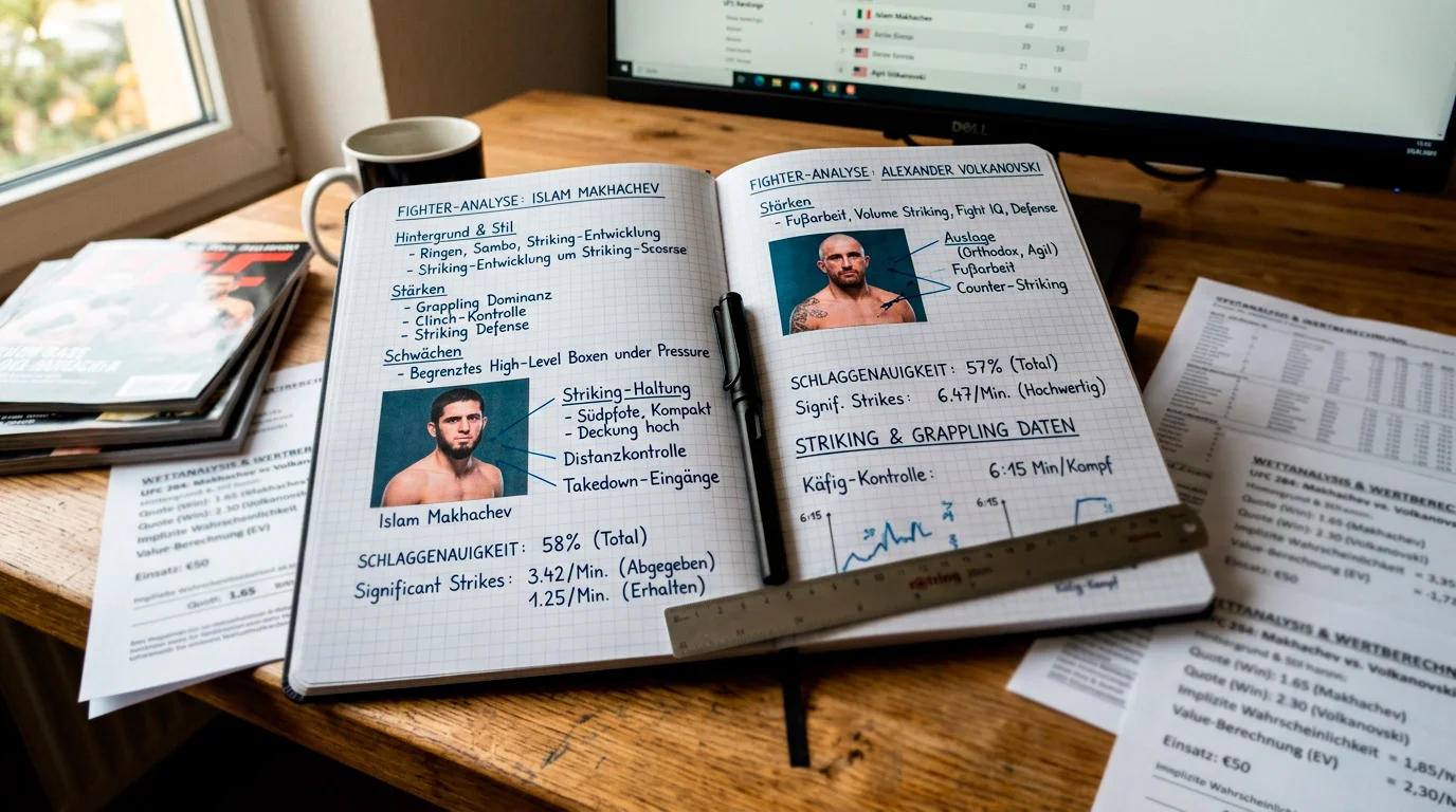 UFC Wetten Strategie 2026 – Kampfanalyse Value Bets und Bankroll Management für deutsche MMA-Sportwetter
