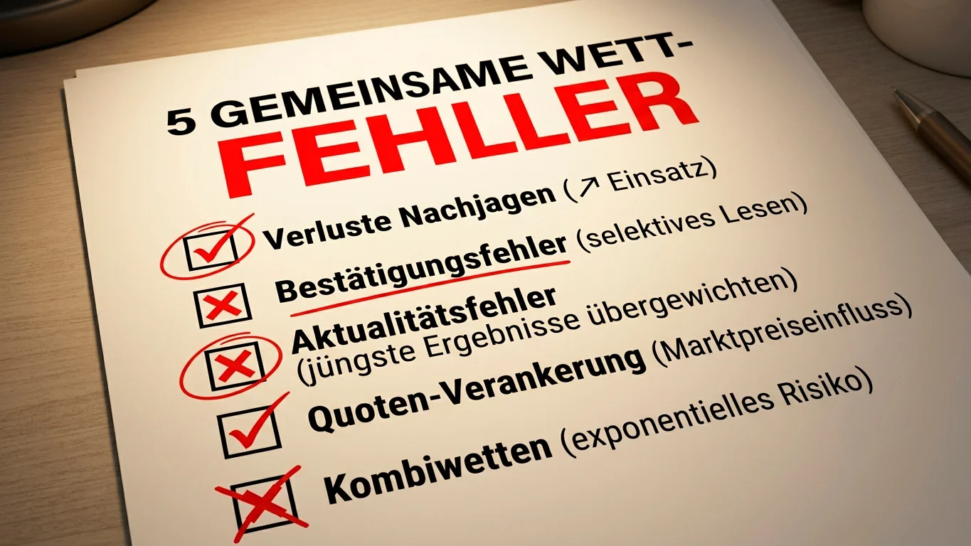 Häufige strategische Fehler beim UFC-Wetten – Chasing Losses Bias und emotionale Entscheidungen